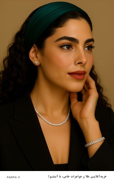 نیم ست جواهر زنانه	